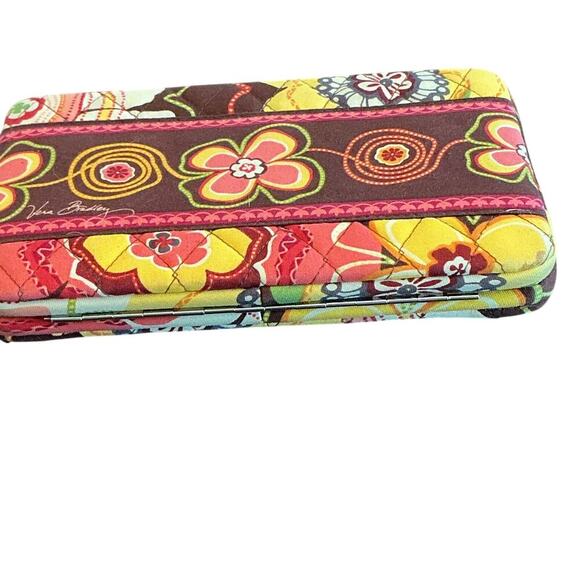 VERA BRADLEY Opera Quilted Wallet Folkloric, Make Me Blush, Buttercup - Picture 3 of 16